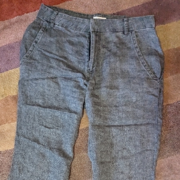 Brand 6397 Gray Linen Pants 4 - Picture 2 of 7